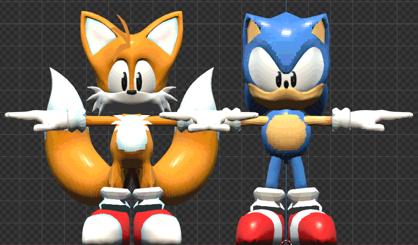 crabad007's tweet photo. Almost done with a model pack of the gang #SonicTheHedgehog #b3d #TailsTheFox https://t.co/CfyIaRTeoI