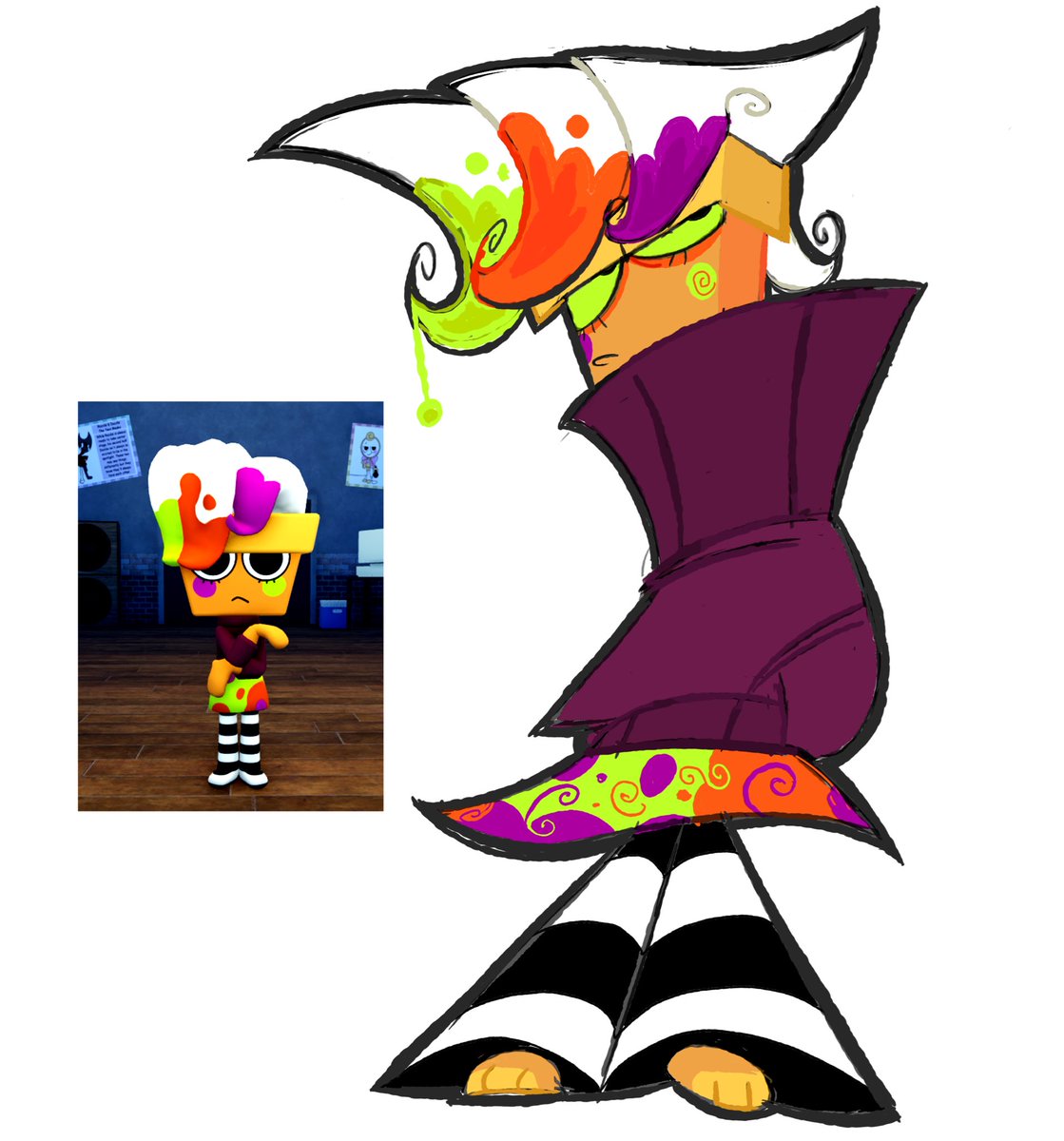 i need to develop my brusha design more
#dandysworld #brusha