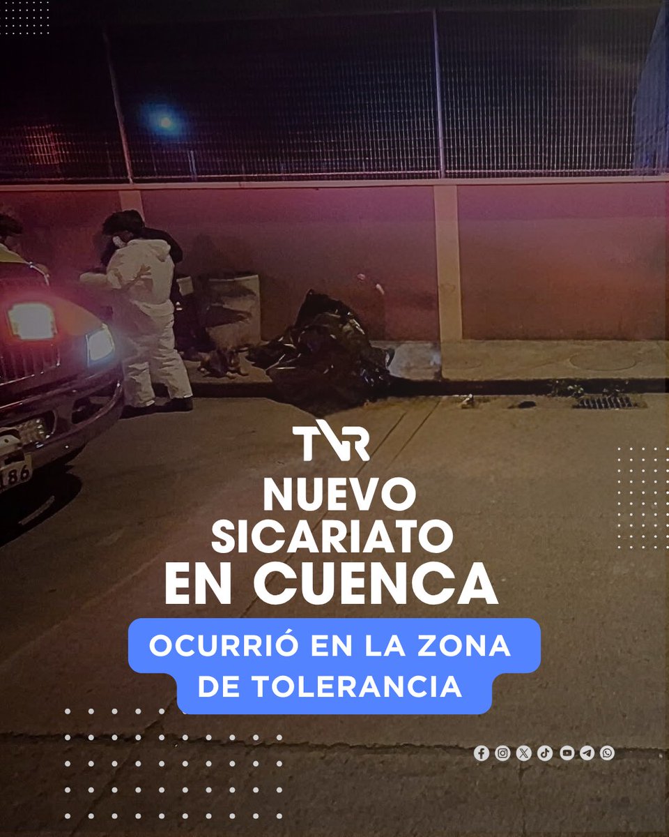 #Urgente | Nuevo sicariato en Cuenca, un hombre fue asesinado en la zona de tolerancia. 

En vivo: facebook.com/share/v/1BJNZN…