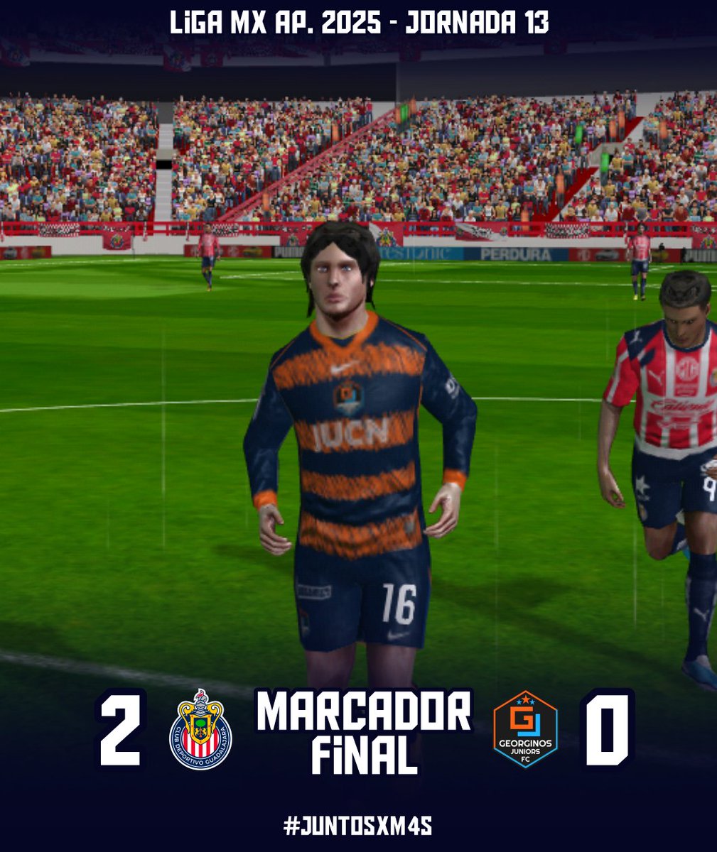 GeorginosJrs's tweet image. ⏱️ / 90+5&apos; / Final del Partido / Finalizó el Partido en el Estadio Akron.

#GDL 2-0 #GJS

#JuntosXM4s