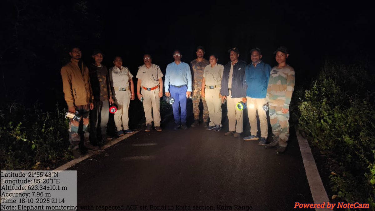DfoBonai's tweet photo. #Elephant monitoring conducted in #Gonua Beat of #Koira Range in presence of ACF of Bonai and RO of Koira for effective tracking and conflict #mitigation 🐘📍
#BonaiForestDivision #ElephantMonitoring
@ForestDeptt
@pccfodisha
@Prem_CWLWOdisha
@RourkelaRc79045
@CMO_Odisha https://t.co/82XS51r588