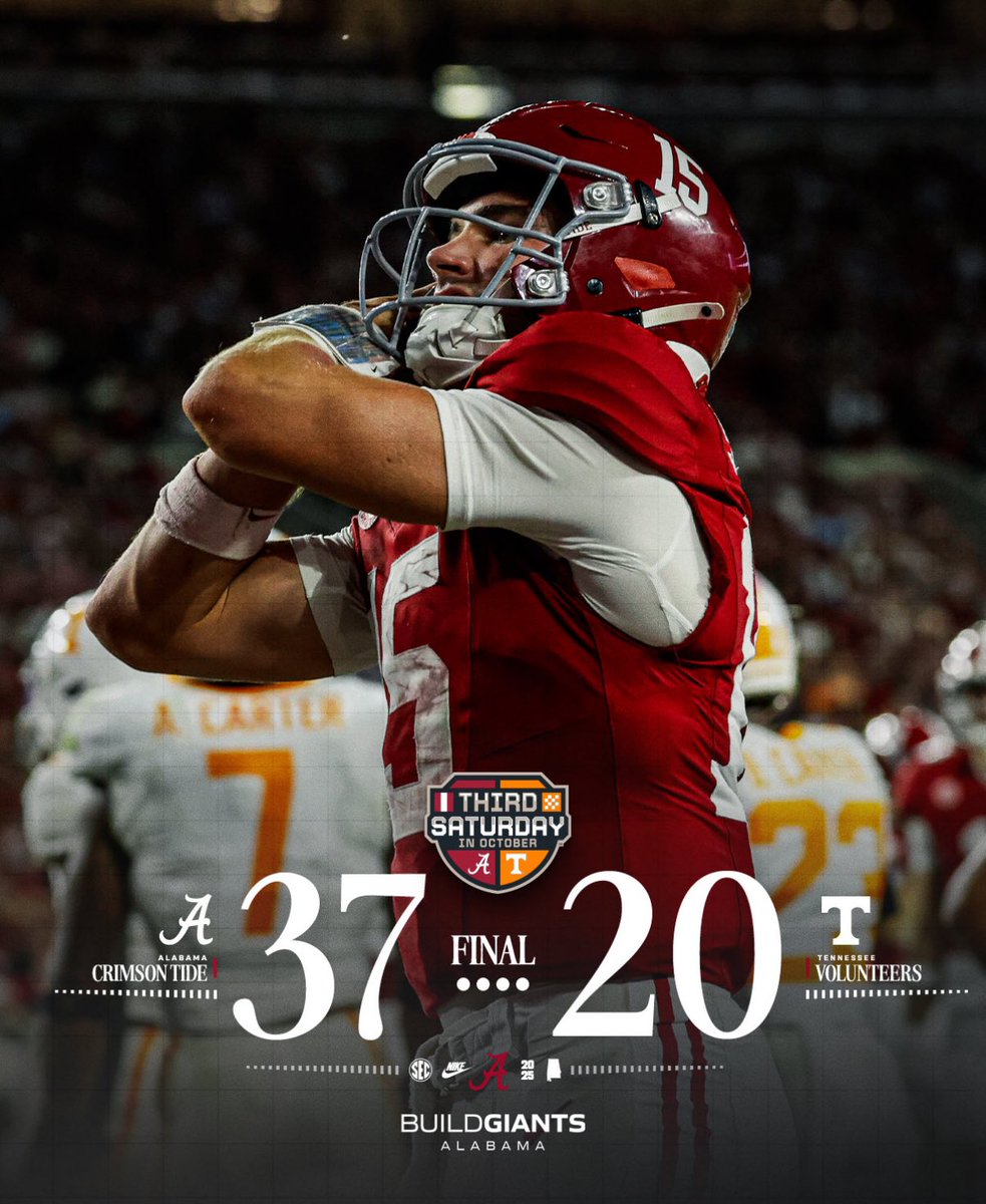 m_bernards's tweet image. Another Saturday…. Another WIN 
         R O L L     🐘🅰️       T I D E

@AlabamaFTBL #RollTide