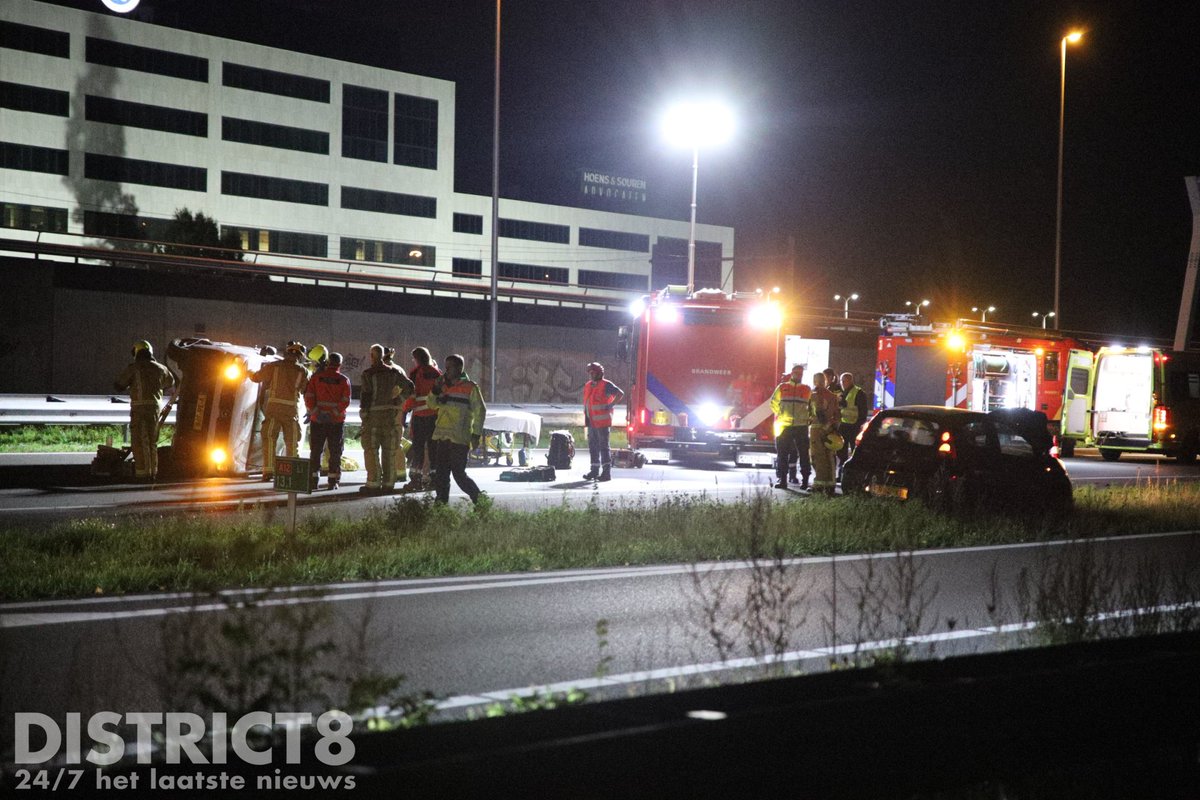Ernstig ongeval op A12 bij Zoetermeer