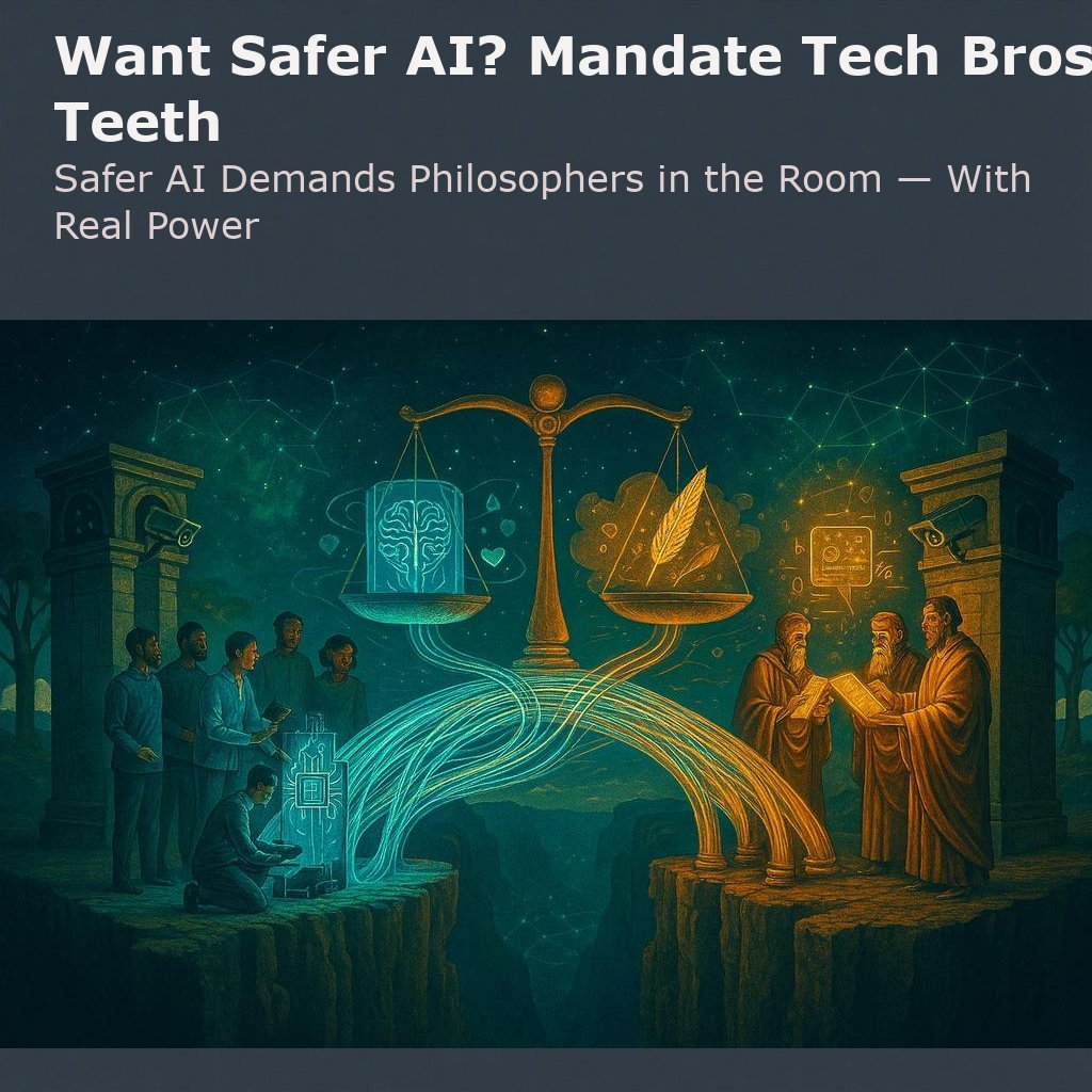 SyntaxAegisBlog's tweet image. #AIEthics #TechPhilosophy #AlgorithmicBias #CognitiveJustice #AIRegulation
syntaxaegis.substack.com/p/want-safer-a…