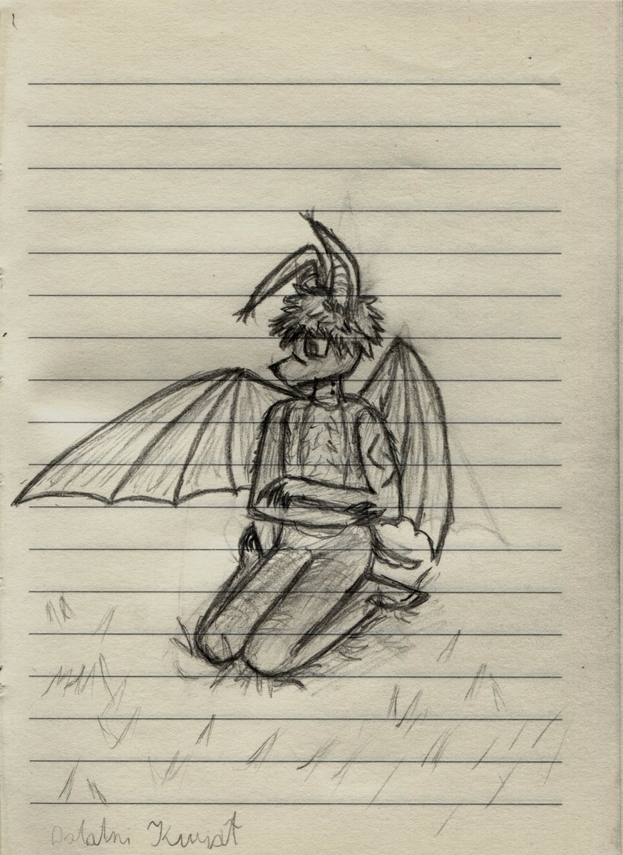 RunoTheBat's tweet image. Practice drawing wings shapes. Rainy day today, tired and sore