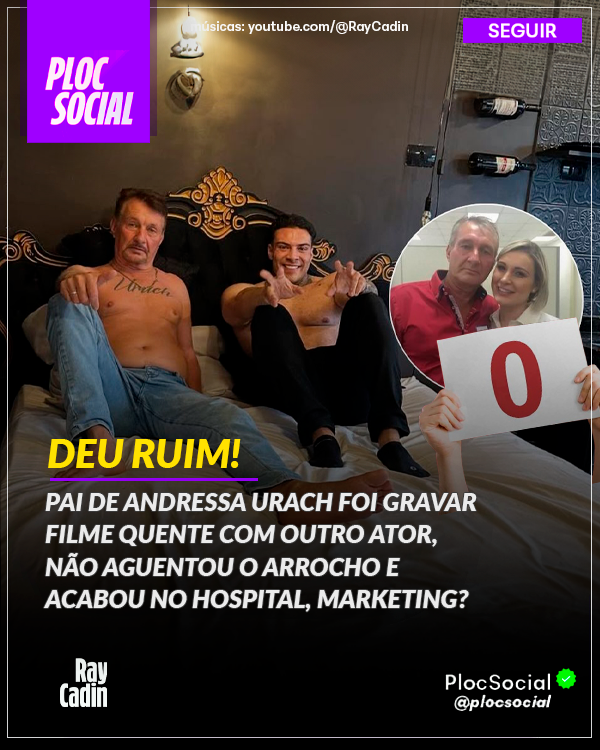 🚨 MARKETING OU FALTA DE MALHAÇÃO?
Pai de Andressa Urach vai gravar filme quente, mas não aguenta arrocho e foi parar no hospital.
Marketing ou foi quente mesmo? 🎬🔥
