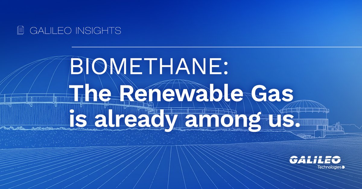 Biomethane/RNG: clean, local energy from waste, integrated into gas networks. No longer a promise, it's a reality! Explore its potential &amp; role in energy transition. 

👉 Full paper: galileotechnologies.com/galileo-insigh…