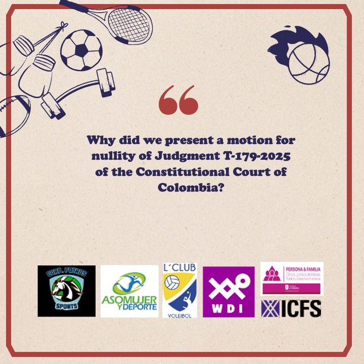We filed a motion for nullity of the judgment T179/25 that forces a women's volleyball team to admit a male. The affected sportswomen weren't heard and solid science was dismissed.

This is a crucial case.

1/16🧵

#JuegoLimpioParaLasMujeres
#NulidadT79
#MujerDeportistaUnete