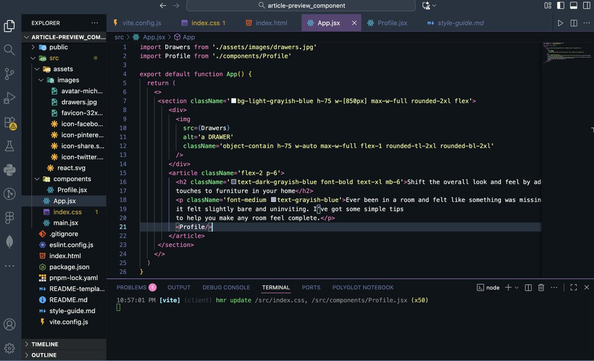 walkerthecutev's tweet image. Day 11 of #100DaysOfCode
Took one challenge on @frontendmentor - the article preview component
There's a share button there and it's gonna help me recap what I've learnt so far in react.
- UI done ✅
- I'll continue with the share button functionality tomorrow.
#React
