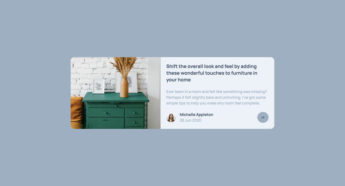 walkerthecutev's tweet image. Day 11 of #100DaysOfCode
Took one challenge on @frontendmentor - the article preview component
There's a share button there and it's gonna help me recap what I've learnt so far in react.
- UI done ✅
- I'll continue with the share button functionality tomorrow.
#React