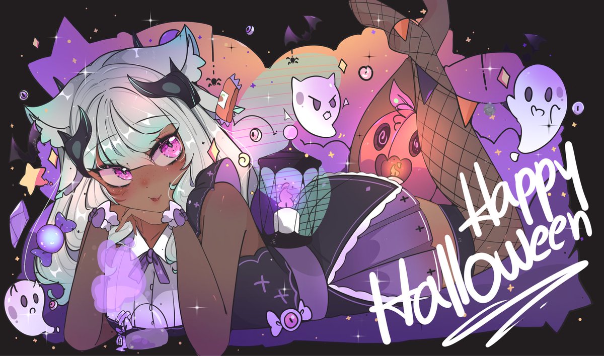 itskxtlyn's tweet image. if i showed up at your door like this… trick or treat?~
🎨 - @Zaurisubero