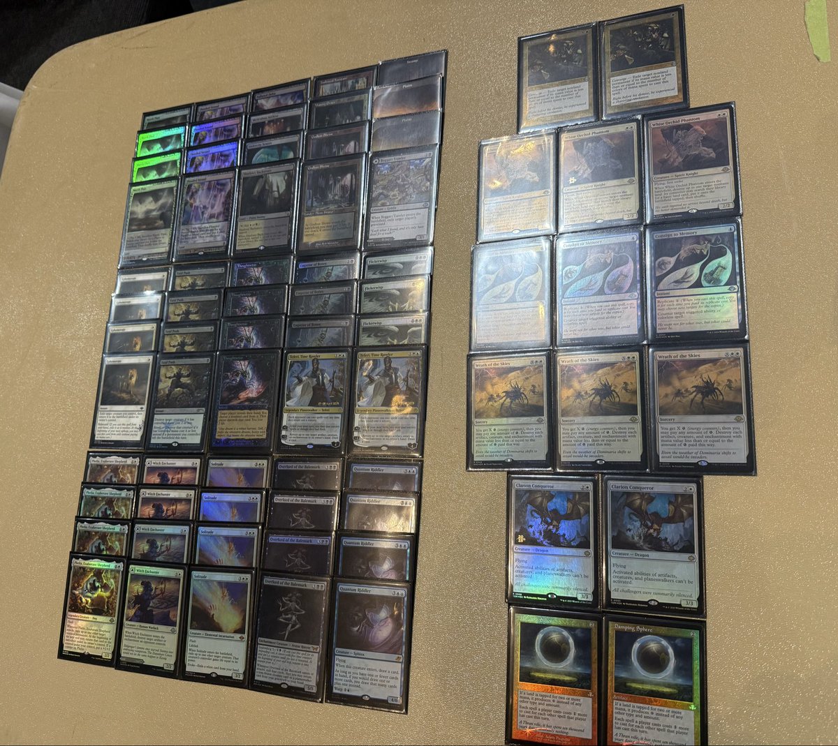 marcelangelo's tweet image. Didnt do well today at Edmonton F2F super Q. Went 4-3 with Esper Blink. 

🤮🤮 Broodscale
🤮🐶🐶 RG Eldrazi
🐶🐶Esper Goryo’s
🤮🐶🐶 Prowess
🤮🐶🤮 Izzet Affinity
🤮🤮UW Scepter Chant [K]
🐶🤮🐶Domain Zoo