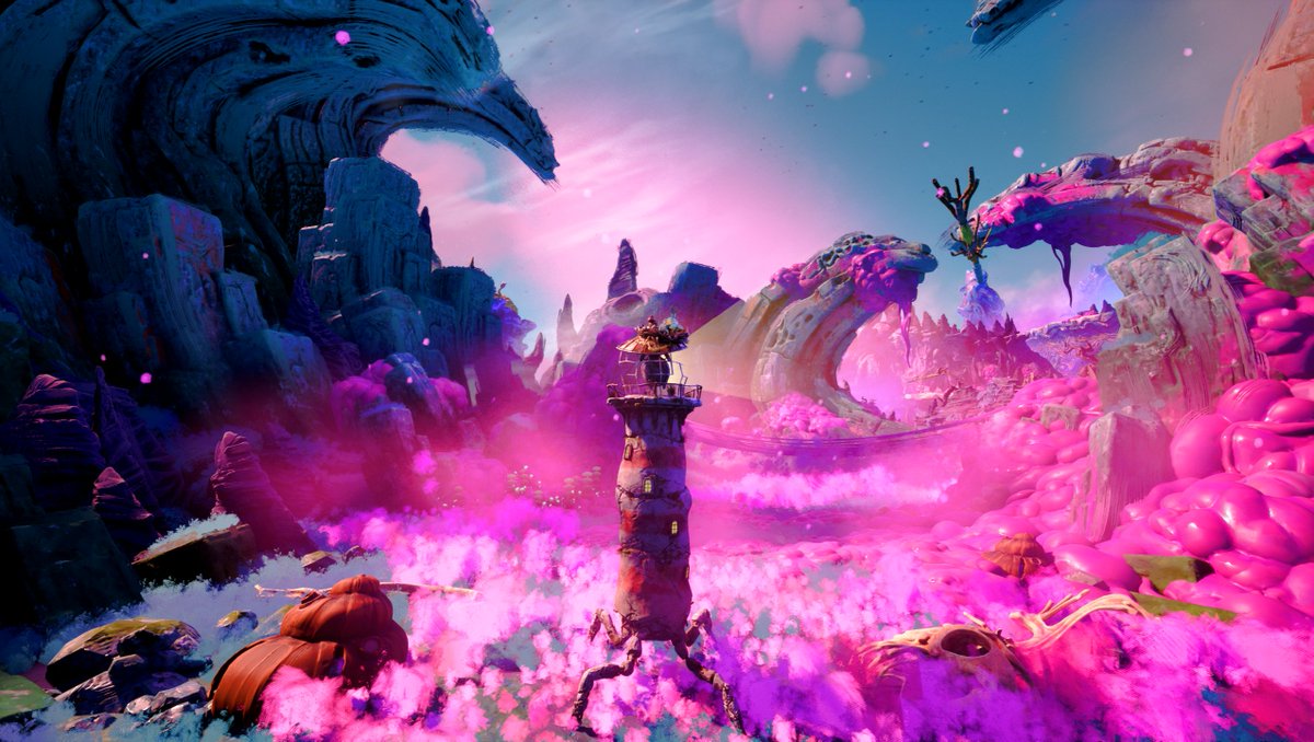 UmbraInfinite's tweet photo. Keeper finished
I was having trouble identifying what I felt Keeper was initially genre-wise. I came to understand that it's a silent, puzzle/adventure game full of surreal creatures and environments telling a semi-emotional and mysterious story.
As you can see from some of the images I took during the journey, the game has some gorgeous visuals and vistas throughout that often stopped me in my tracks to soak in the world.
It's not a time consuming game as I finished with all achievements in just under 8 hours. The puzzles and at times cleverly hidden lore based environmental collectibles aren't exactly brain racking but some are tougher to solve or find than others.
I started Keeper and was immediately taken in by it's charm and stayed for everything else. It's a testament to the creative magic clearly still at home in @DoubleFine and their leader, the well respected and beloved leader @TimOfLegend and I'd argue had this been an Indie game it would possibly be up for Indie Game of the Year.
If you're looking for a great game and pallet cleanser in between the bigger, more time consuming games then I highly recommend you try this game out.
I give Keeper an...
8/10