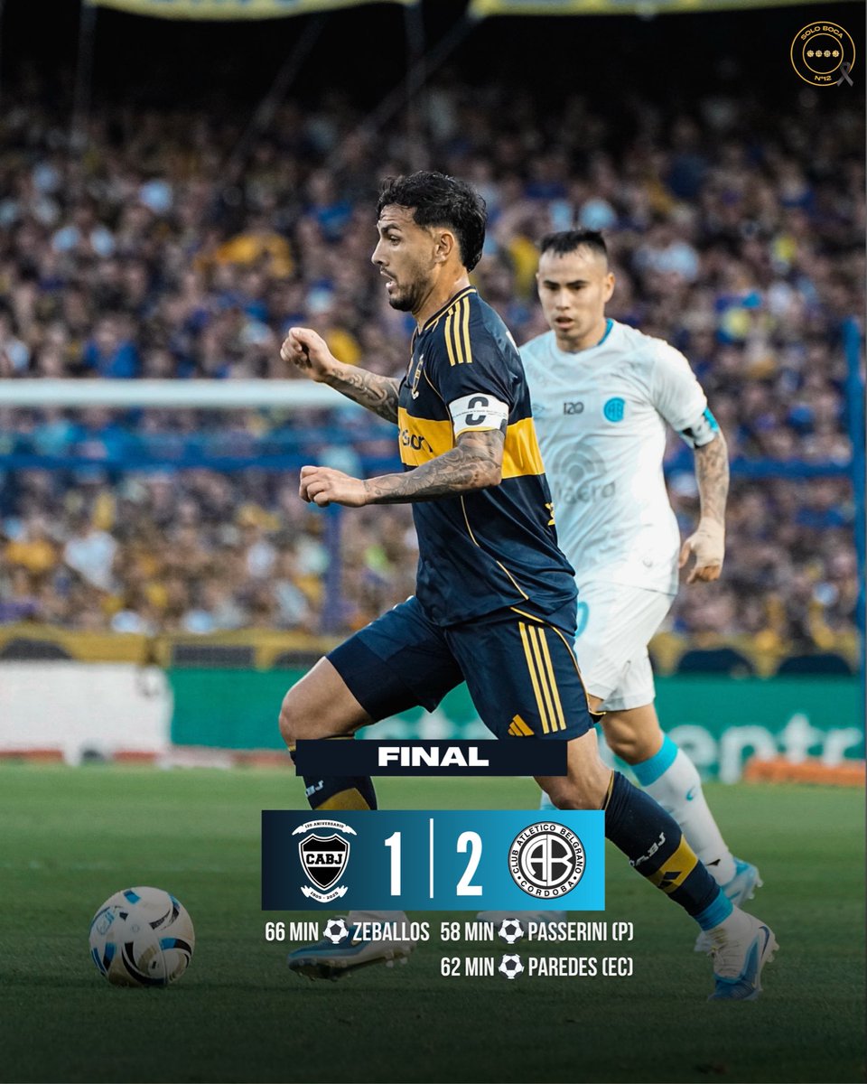 ❌PERDIÓ BOCA❌

En un partido muy importante, tanto desde lo futbolístico como de lo emocional el Xeneize no se pudo llevar los 3 puntos.
Derrota importante para la tabla anual, no jugó bien y sigue falto de gol de sus delanteros.
Exequiel Zeballos hizo el 2 a 1.

#vamosboca