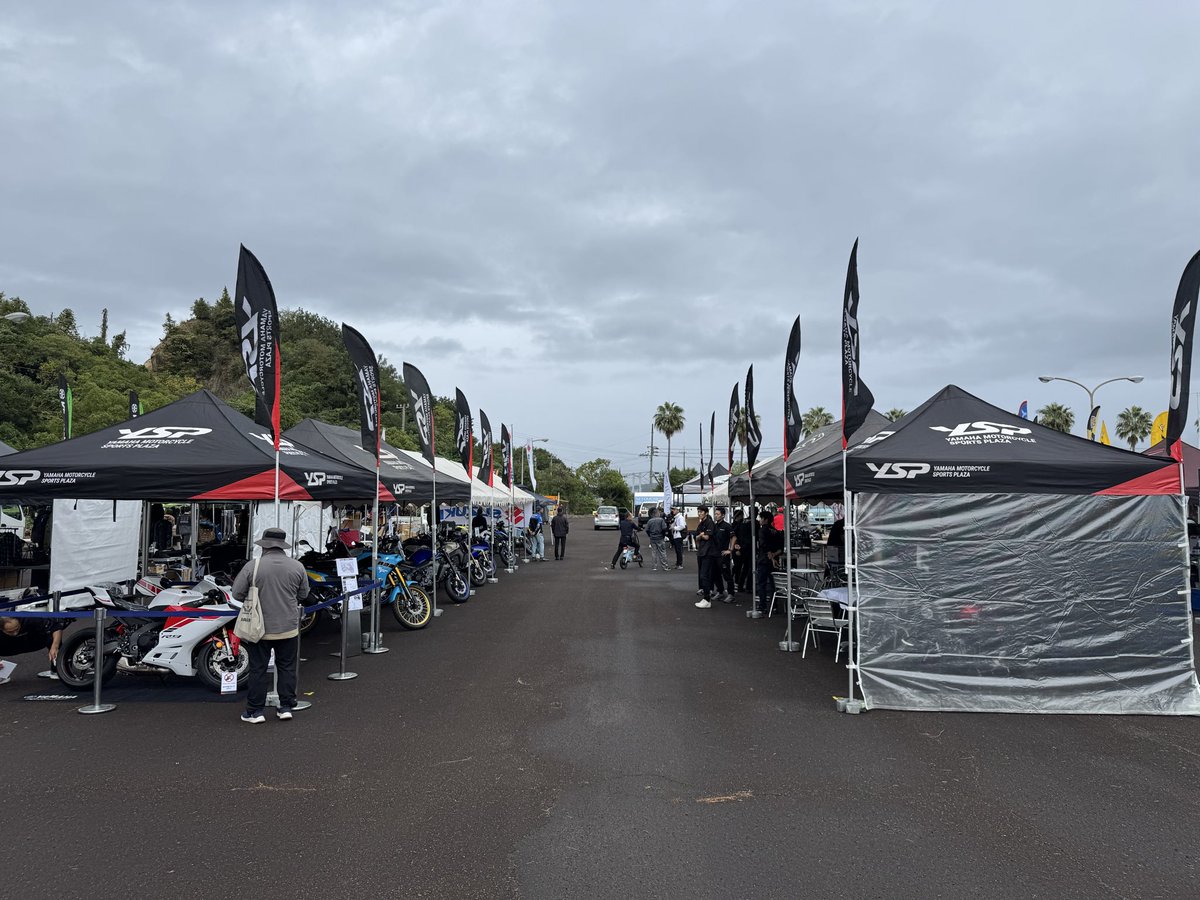 おはようございます☁️

【 せとうちバイクフェスタ 】

YSPブース設置完了です‼️
入ってすぐのところになります

ぜひご来場お待ちしております😊✨️
 #YSP
 #せとうちバイクフェスタ