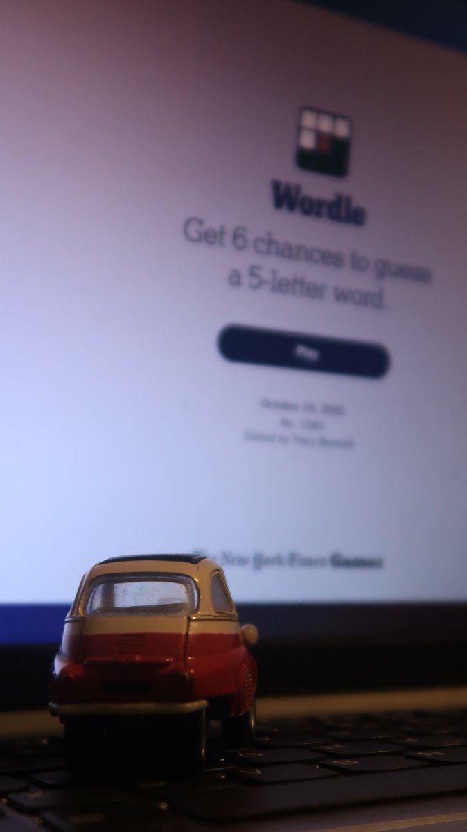 Well, Today the admins introduced me to something called "Wordle" - Apparently it's a guessing game a bit like a certain tv show.. 🤔🚗