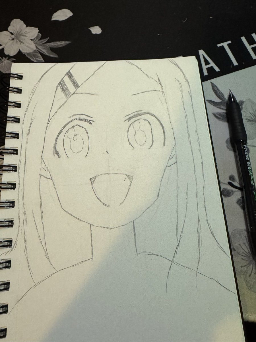 Day 2 of trying to draw anime style art. Attempted to try and learn how to draw a body but failed. Learned how to do hair a bit. But I think I’ll stick to drawing men from now on because I didn’t like how my female came out today.