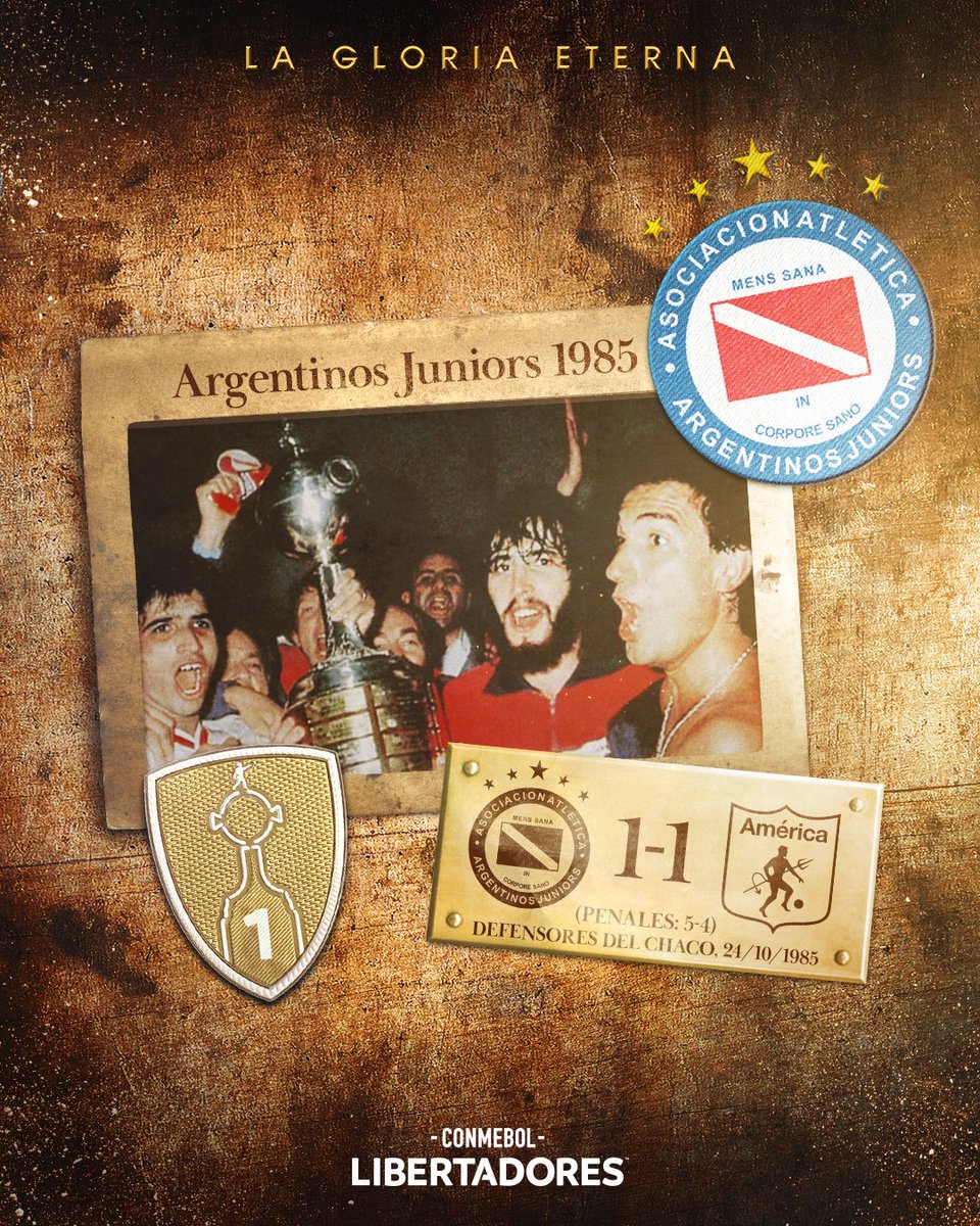⭐️🐞 ¡El día que el Bicho alcanzó la #GloriaEterna! Se cumplen 40 años de la CONMEBOL #Libertadores que ganó <a href="/AAAJoficial/">Argentinos Juniors</a>
