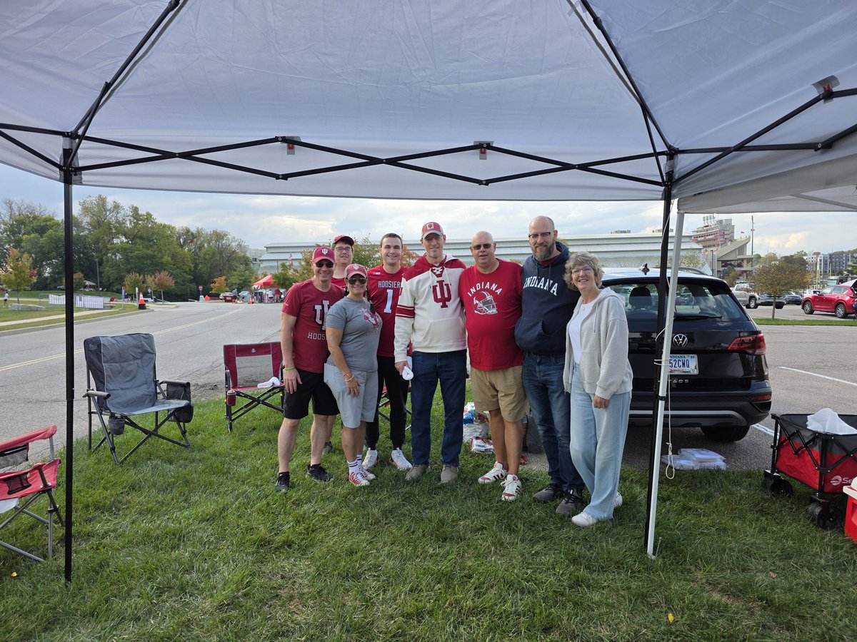 Had a wonderful time at the game seeing some great people I missed. #iufb