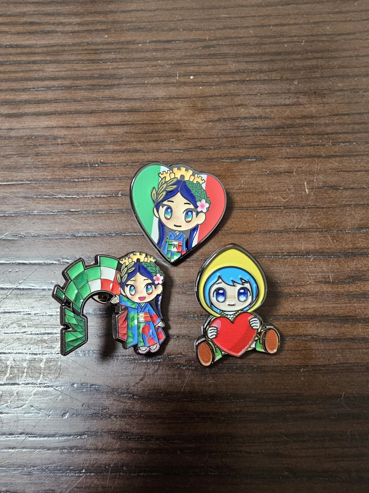 す*し様 超希少‼︎イタリアちゃんピンバッチ 激レア 入手困難 大阪関西