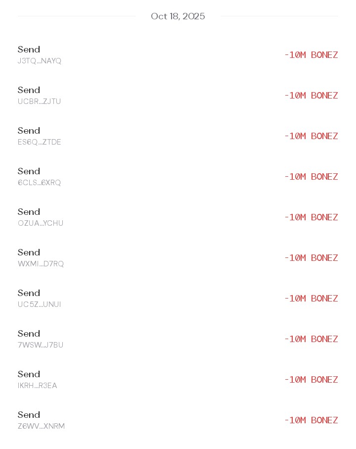 BonezAlgo's tweet image. The 100 Million $BONEZ Giveaway has ended. Congrats to the 10 wallets selected, each receiving 10 Million $BONEZ. Thank you to everyone who took part and continues to support the project! 💜💀
#ALGO