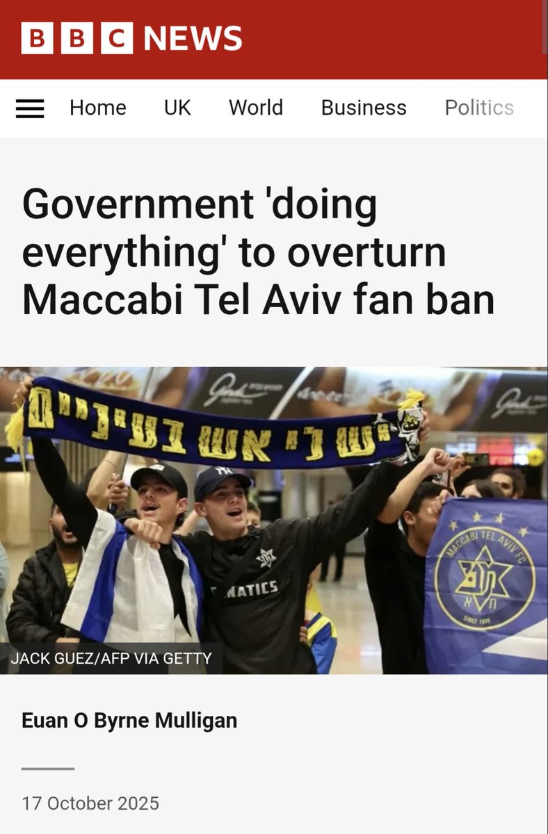 Here's the rub.

Irrespective of race and/or religion and/or nationality, Macccabi fans are horrid hooligan cunts.🤷🏻