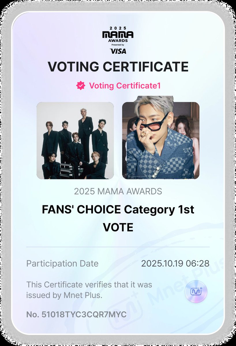 kaekulthip's tweet photo. โพสแรกของวัน 19/10/2025
วันนี้คุณ vote #got7 แล้วยังค่ะ #2025MAMAVOTE https://t.co/vhJMeuqUeB