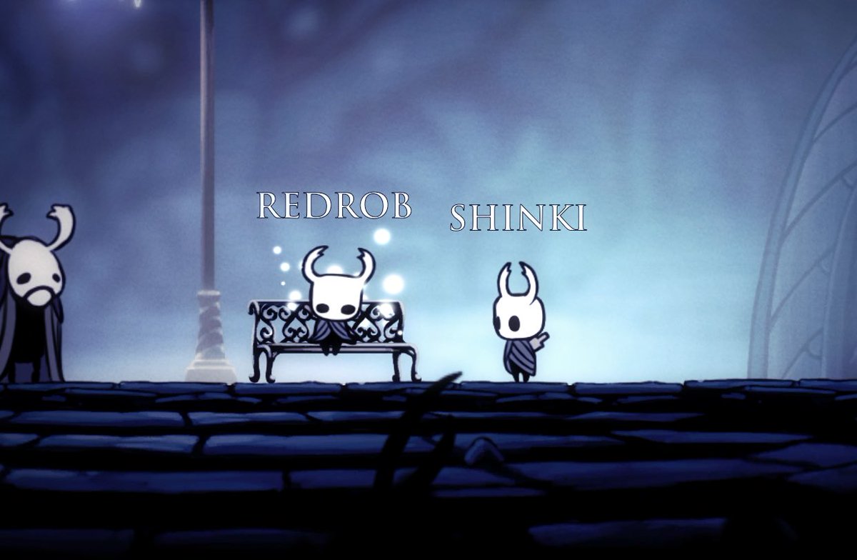 Me and <a href="/RedRobOfficial/">Red Rob</a> are the Hollow Knight ‼️‼️