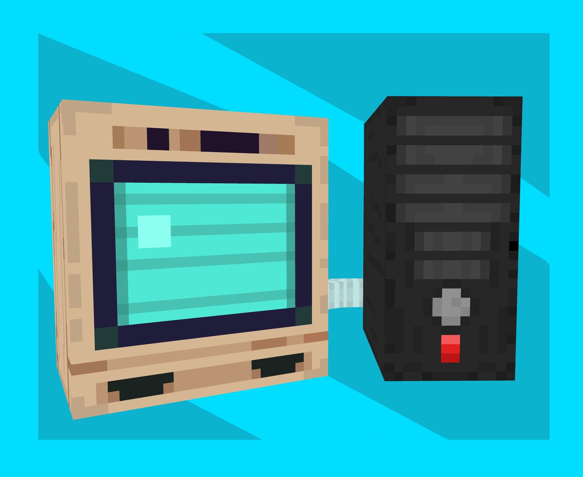 pkdo_p's tweet image. Monitor and CPU

#lowpoly #Minecraft #Blockbench #3DModel #pixelart