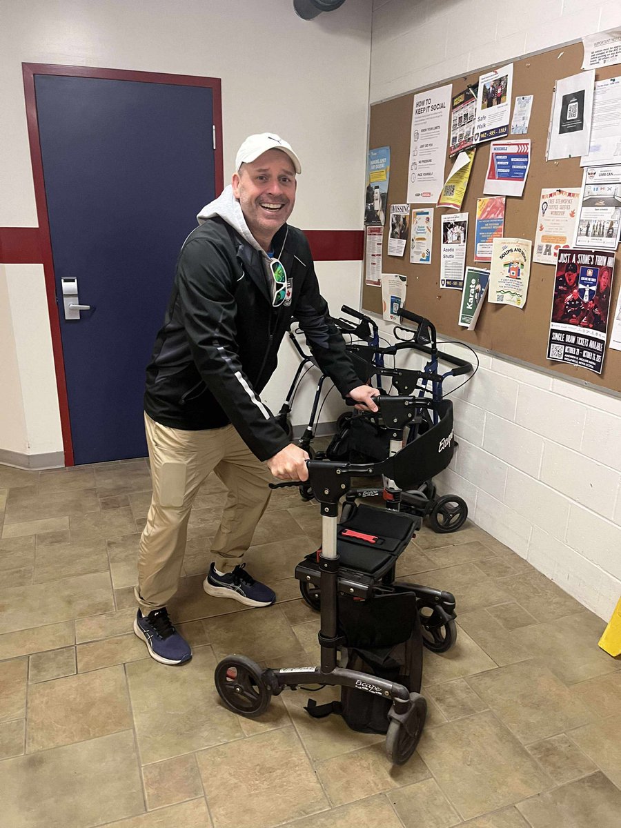 As the only team competing in this week’s Pre Trials with a curler eligible for senior play, we are quite happy to see the host committee thought of providing us with everything we could possibly need! #curling