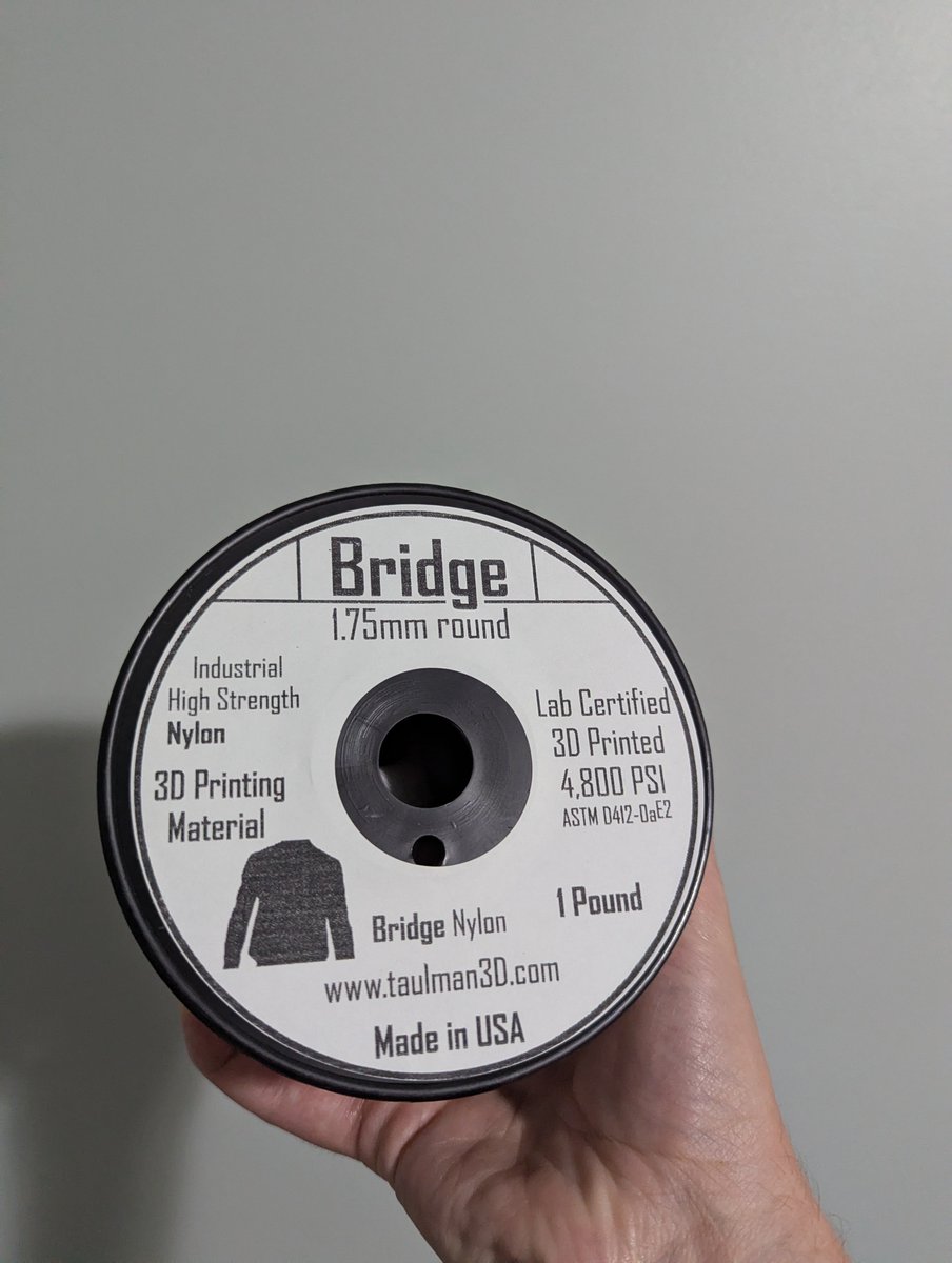 VAT_Engineering's tweet image. Well, the only I can actually back up with proper paperwork is this old roll of nylon that I bought with Bitcoin.
Cost me $4000 in today's BTC prices. (.04 BTC)