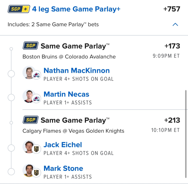 Chedzz's tweet photo. Shots + Assists Play with @waveswizdom 🏒🥅

Couple shooters and their pass happy linemates.  Step it up with a goal and some more shots as well! 

#NHLPicks #GamblingX https://t.co/GhrohG8kal
