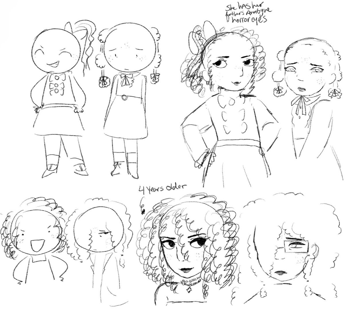 shiartru's tweet photo. #Blacktober is when I remember my ocs have kids https://t.co/xrfW4NSPEW