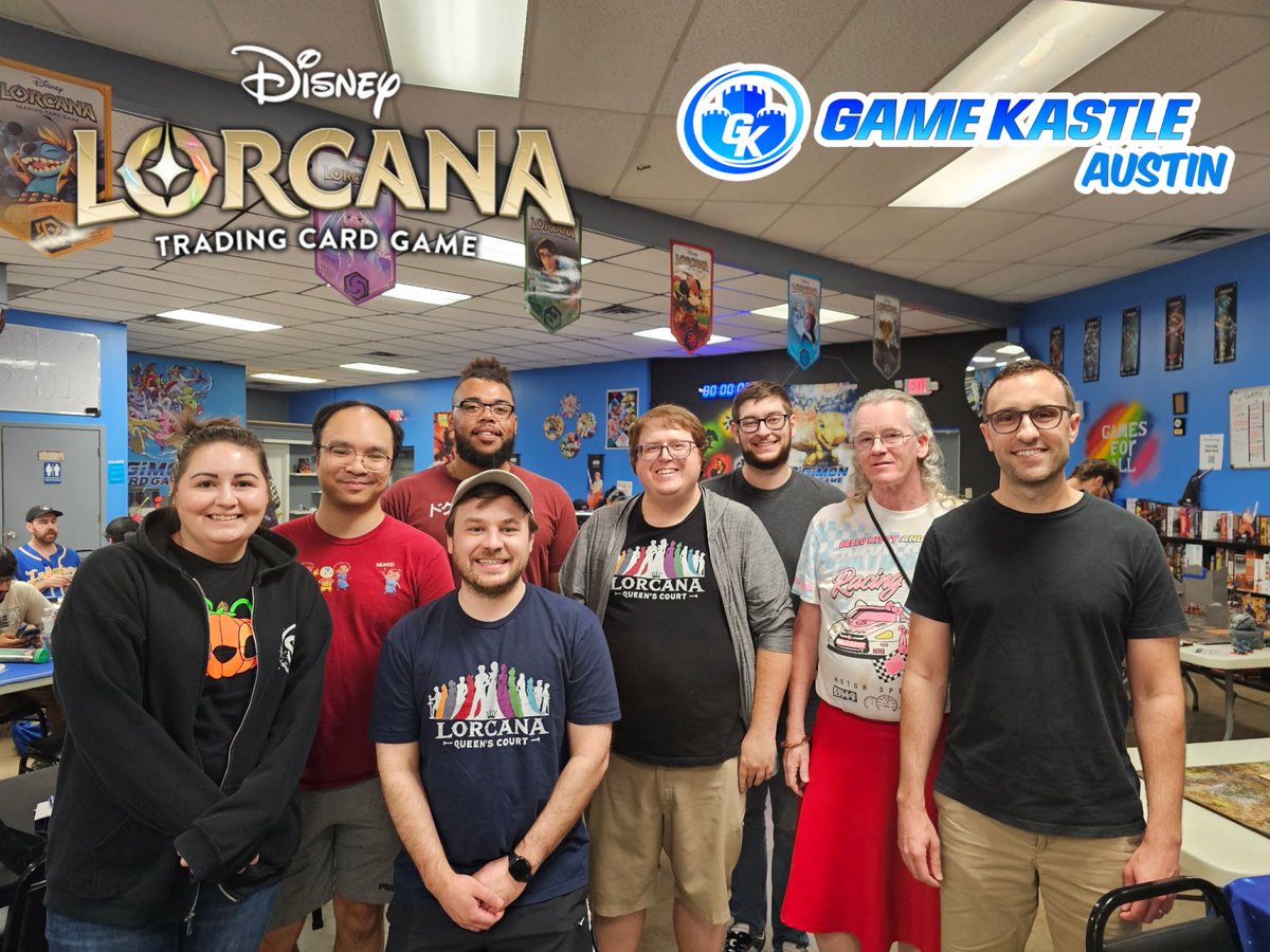 Game_Kastle_Aus's tweet image. Congratulations to the top 8 for our Disney Lorcana Fabled Set Championship!

#fabled #Disney #disneylorcana #lorcana #lorcanatcg #lorcanacommunity #tcg #tradingcardgame #austin #atx #austintx