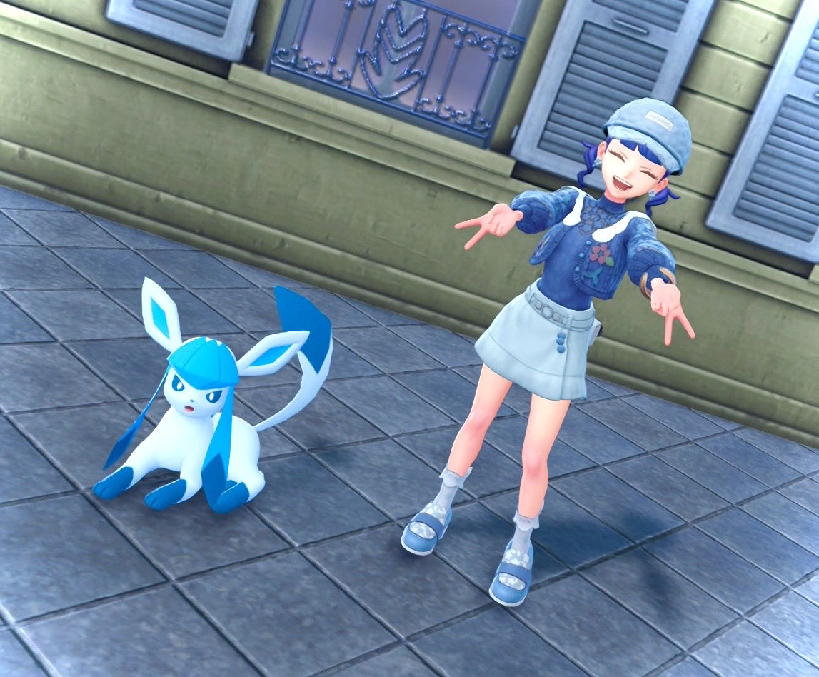 グレイシアコーデ🩵❄️ #ポケモンレジェンズZA