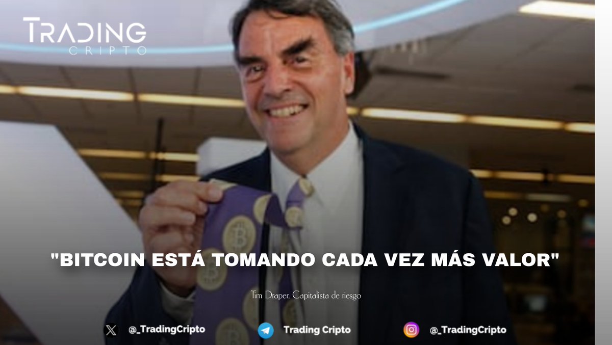 _TradingCripto's tweet image. 🇺🇸 Tim Draper, millonario capitalista de riesgo de Silicon Valley, dice que:

🗣 &quot;BITCOIN está emergiendo como moneda fuerte y es ampliamente aceptada en todo el mundo&quot;. 

#Bitcoin #Cryptocurrency #TimDraper #CryptoNews #Blockchain #BitcoinQuotes