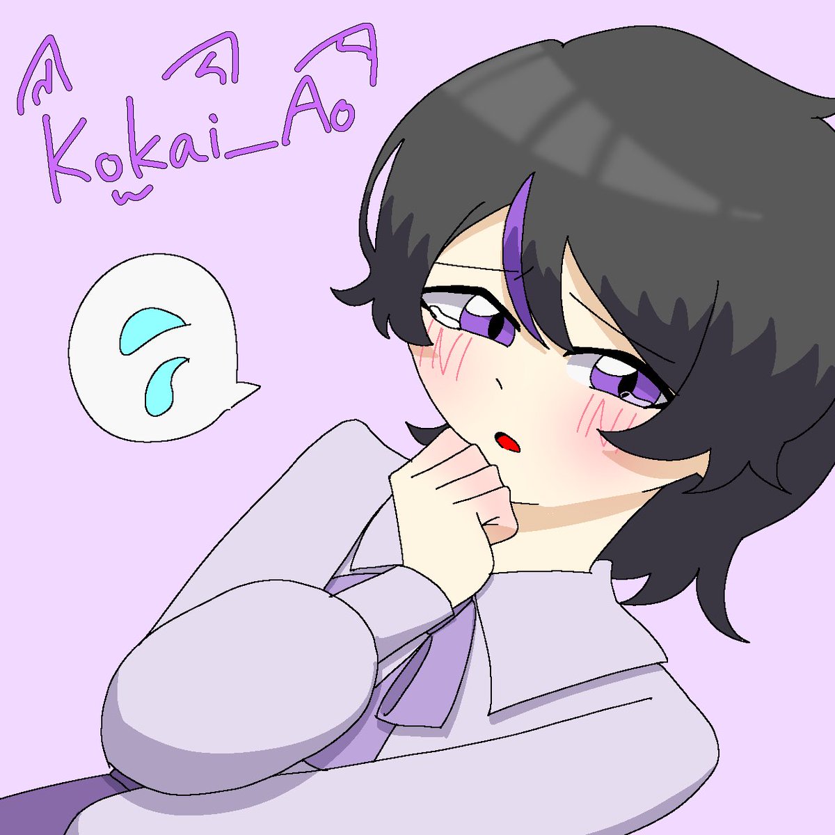 Kokai_Ao's tweet image. 女装させた。特に意味は無い
#狐絵の家の者達 
#オリキャラ #オリキャライラスト