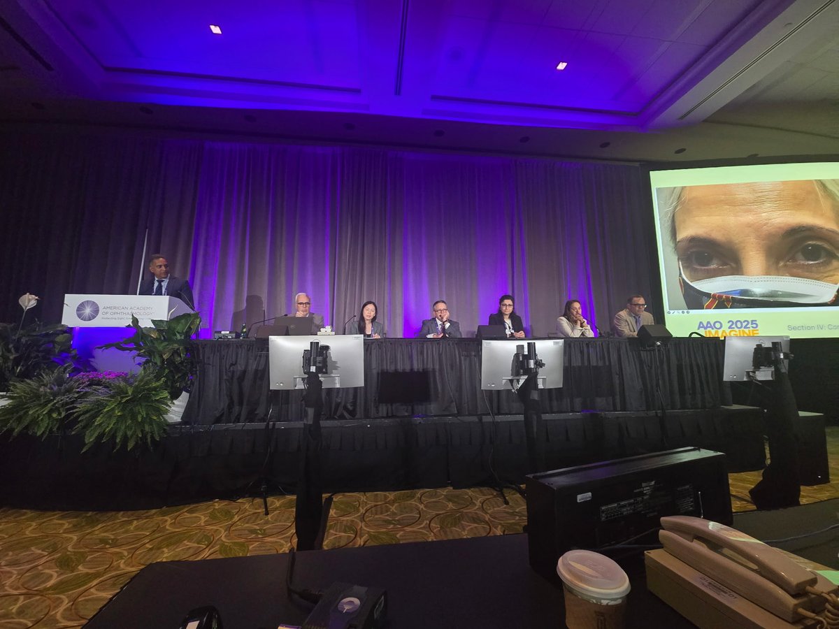 Department Chair Nicholas Volpe, MD, on the panel discussing complex strabismus cases for neuro-ophthalmology subspecilty day. #AAO25
