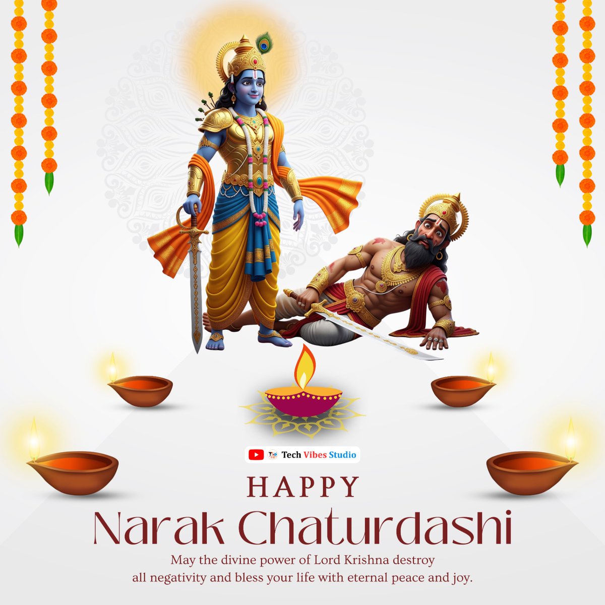 TechVibesStudio's tweet image. दीपो नाशयते ध्वांतं धनारोग्ये प्रयच्छति।
कल्याणाय भवति एव दीपज्योतिर्नमोऽस्तुते।।

आप सभी को छोटी दीपावली एवं नरक चतुर्दशी की हार्दिक शुभकामनाएं। 🪔

#ChhotiDiwali #Dipawali #नरकचतुर्दशी #छोटीदीपावली #Diwali2025 #Dipawali2025 #HappyDiwali #HappyDipawali  #NarakChaturdashee