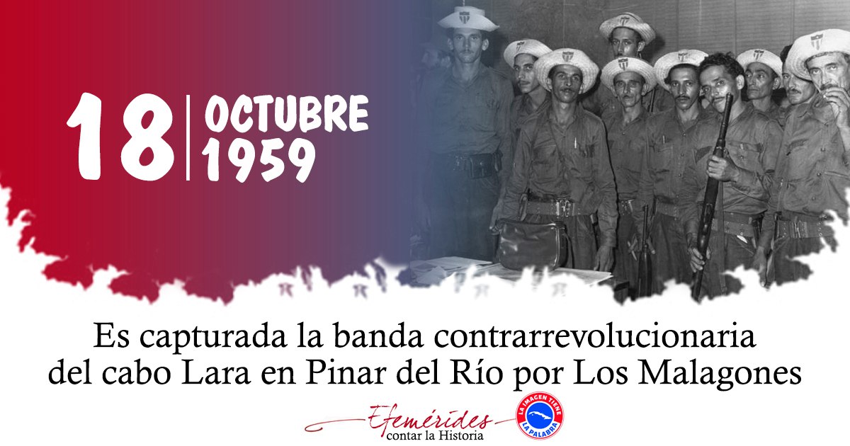#FarCuba Este acontecimiento demostró el corage y valentía de los hijos de la Patria de Martí en la defensa de las conquistas alcazadas.