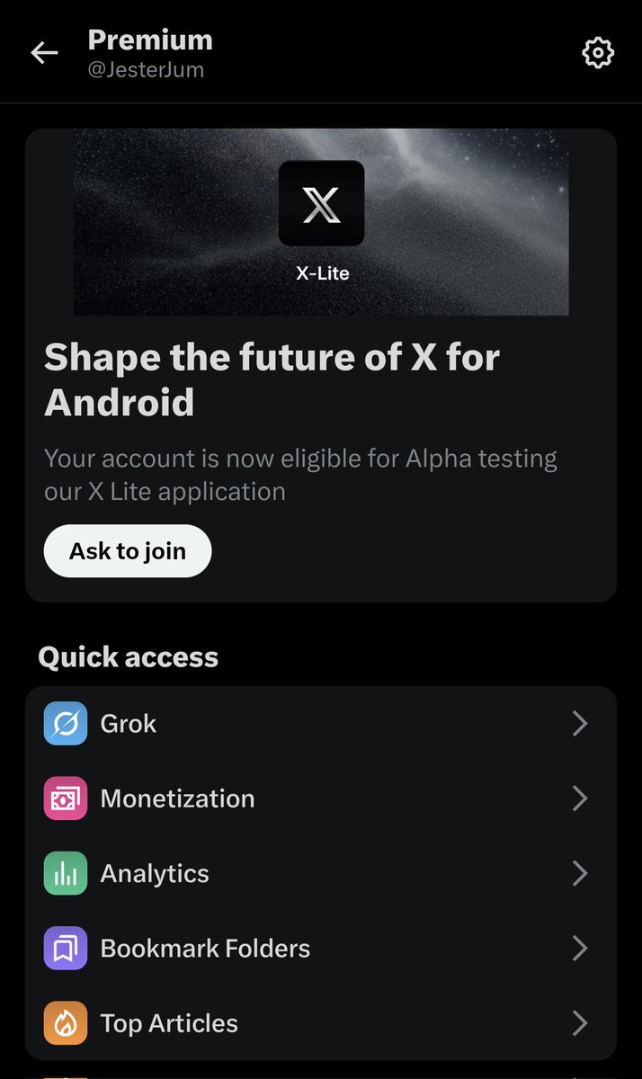 JesterJum's tweet image. Anybody know anything about X Lite for Android?

Should I beta test it?
