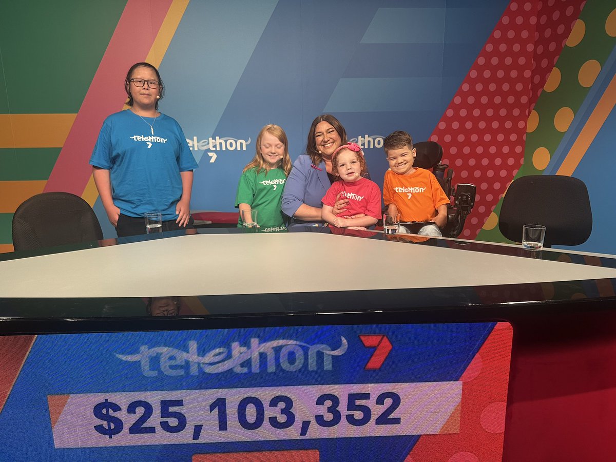 Incredible together 🌟 WA has already raised more than $25 MILLION for kids. 💪💪 <a href="/westaustralian/">The West Australian</a> <a href="/Telethon7/">Telethon</a>