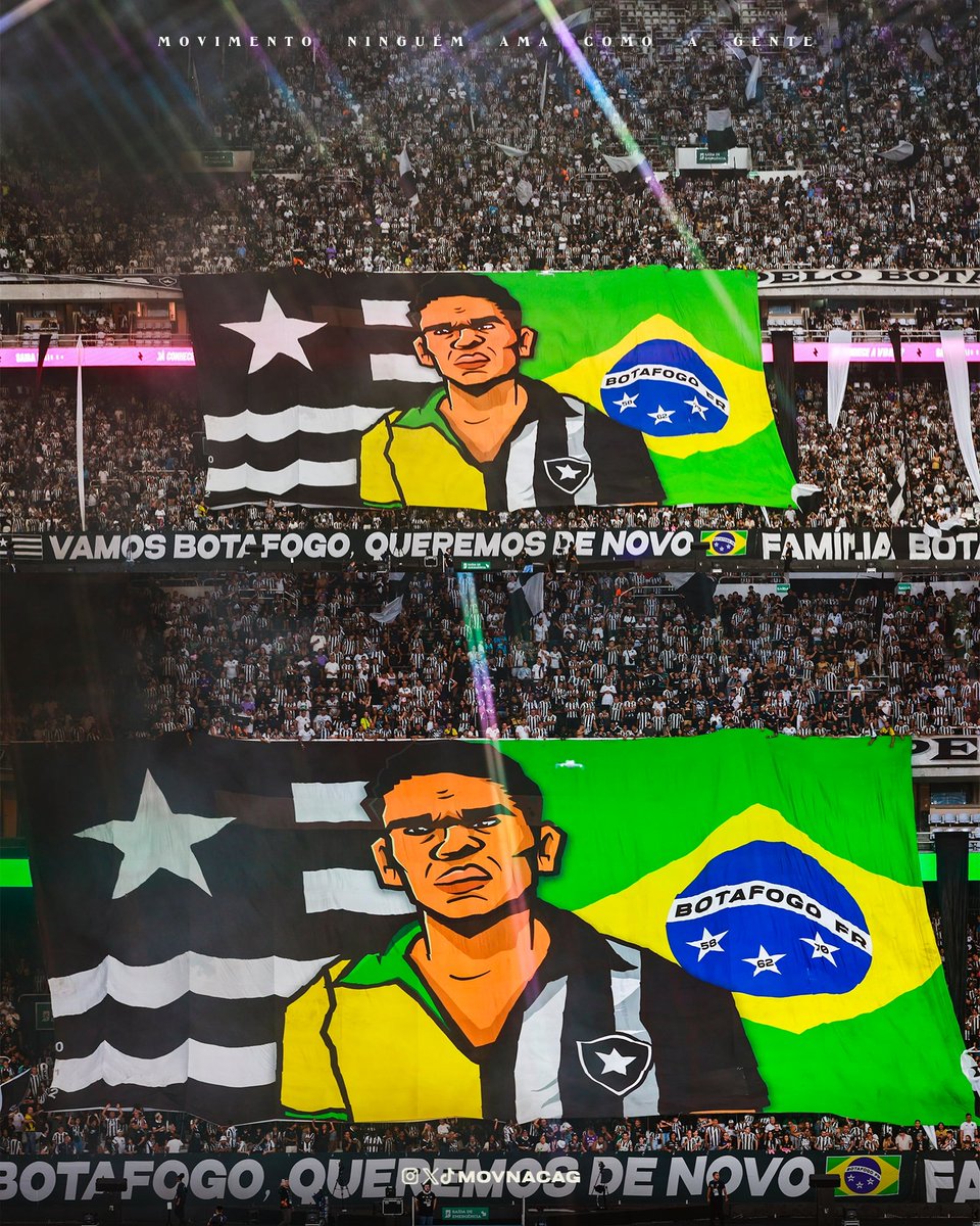 O MAIOR 7 DA HISTÓRIA 

Garrincha, jamais te esqueceremos. Na arquibancada e em nossos corações. A maior representação da nossa histórica camisa 7.

📷 Igor J. Reis