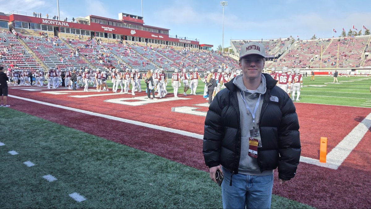 Gavin Campbell 4⭐️ (@gavincampbellfb) on Twitter photo I Had an amazing experience at <a href="/MontanaGrizFB/">Montana Griz Football</a> official game day today vs SHU.
I wanted to say a huge thanks to <a href="/KeatonJ_3/">Keaton Johnson</a> and the University of Montanan football staff for inviting me out to come watch!
<a href="/CoachIanEssig/">Coach Essig</a> <a href="/247recruiting/">247Sports Recruiting</a> <a href="/GP_Recruiting/">GamePlan Recruiting</a> I Had an amazing experience at <a href="/MontanaGrizFB/">Montana Griz Football</a> official game day today vs SHU.
I wanted to say a huge thanks to <a href="/KeatonJ_3/">Keaton Johnson</a> and the University of Montanan football staff for inviting me out to come watch!
<a href="/CoachIanEssig/">Coach Essig</a> <a href="/247recruiting/">247Sports Recruiting</a> <a href="/GP_Recruiting/">GamePlan Recruiting</a>