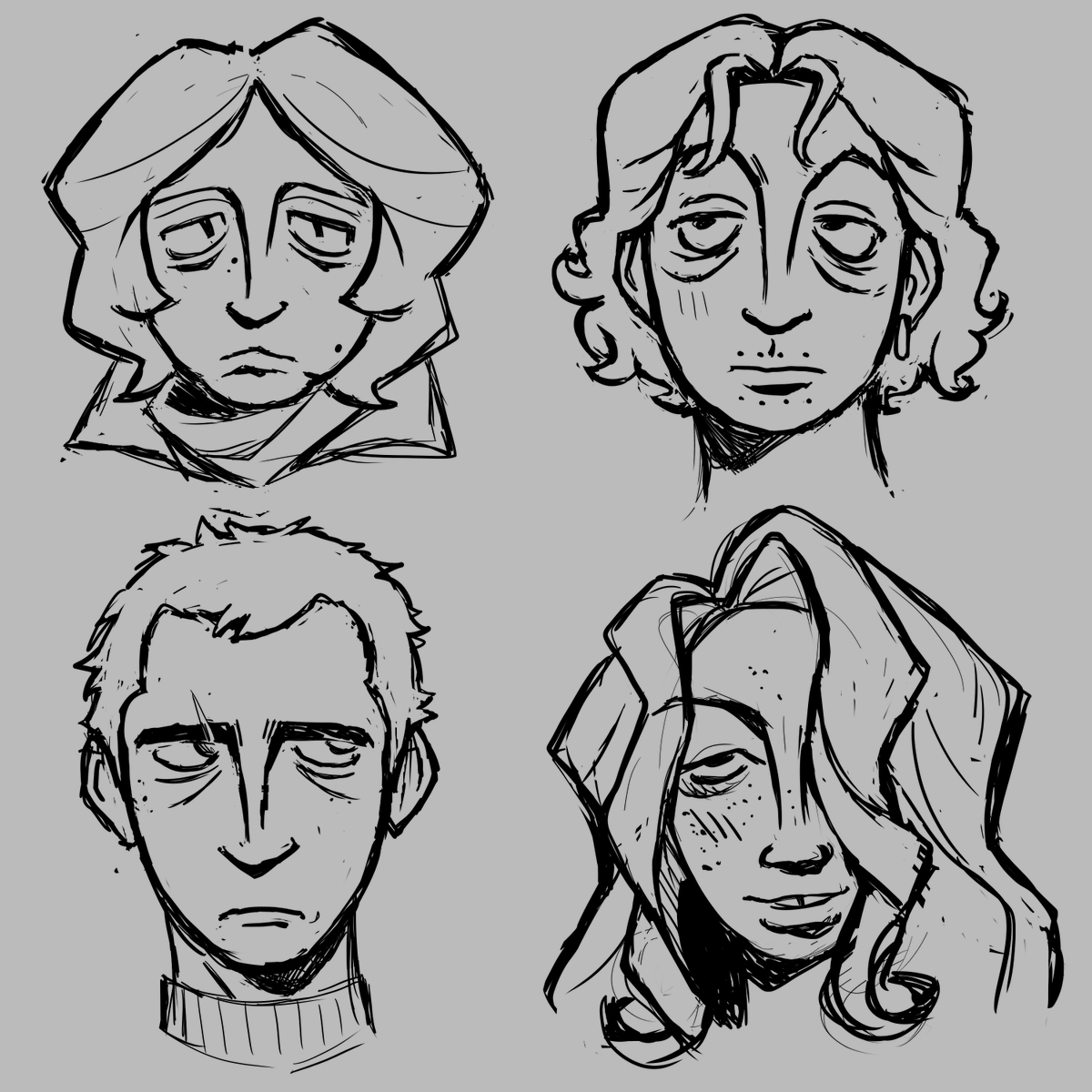 figuring out how i want to draw their faces yay #ninah #noimnotahuman