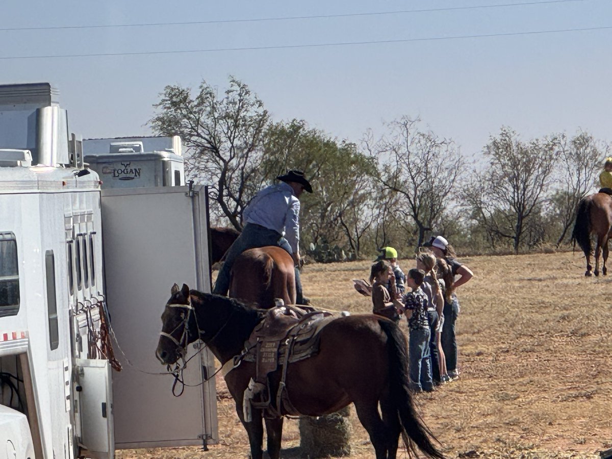 My son &amp; 4 girls going trailer to trailer selling gun raffle tickets at a PRCA rodeo. Little girls can sell anything.