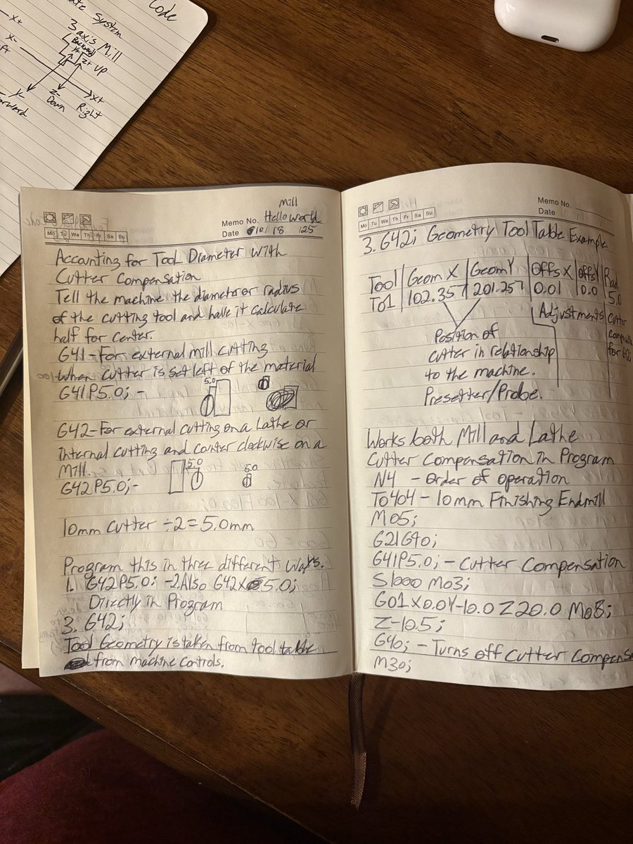 AEWright__'s tweet image. Learning G-Code and M-Code Fundamentals on G-Code Tutor. I love learning how to code, I can’t wait for the opportunity to one day write my own code from scratch! 
#cncmachinist #Gcode #learning