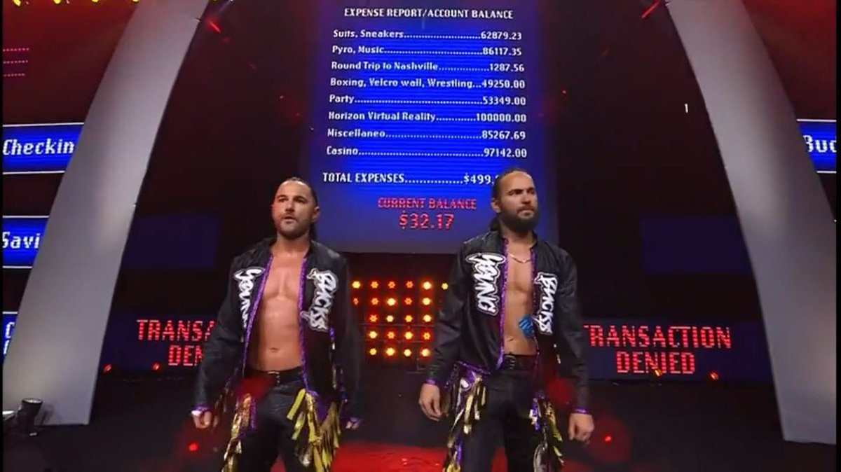 ringsidenews_'s tweet image. The Young Bucks are BROKE!| #AEW #AEWWrestleDream #WrestleDream
