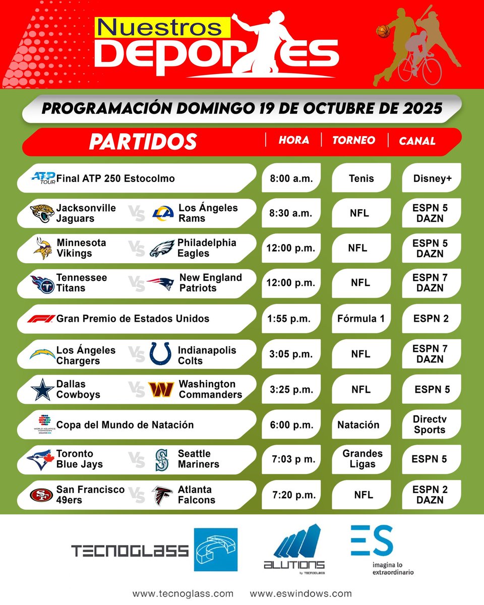 nuestrosdporte2's tweet image. #Programación deportiva del domingo

facebook.com/share/p/19tYQK…