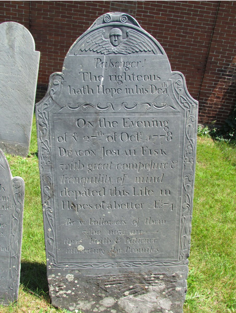 Day 18 of #31DaysOfGraves: Mistake. Some might say that the mistake on Josiah Fisk’s stone in Walton Cemetery, Pepperell, Massachusetts is one of the hazards of using a local, whose speech was (and still is) famous for dropping the “r”s.  (De-pah-ted.)